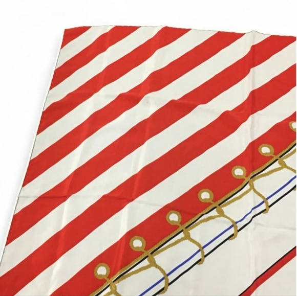 NWT Gucci Patriotic Nautical Red, White & Blue 100% Silk Scarf - Picture 3 of 8